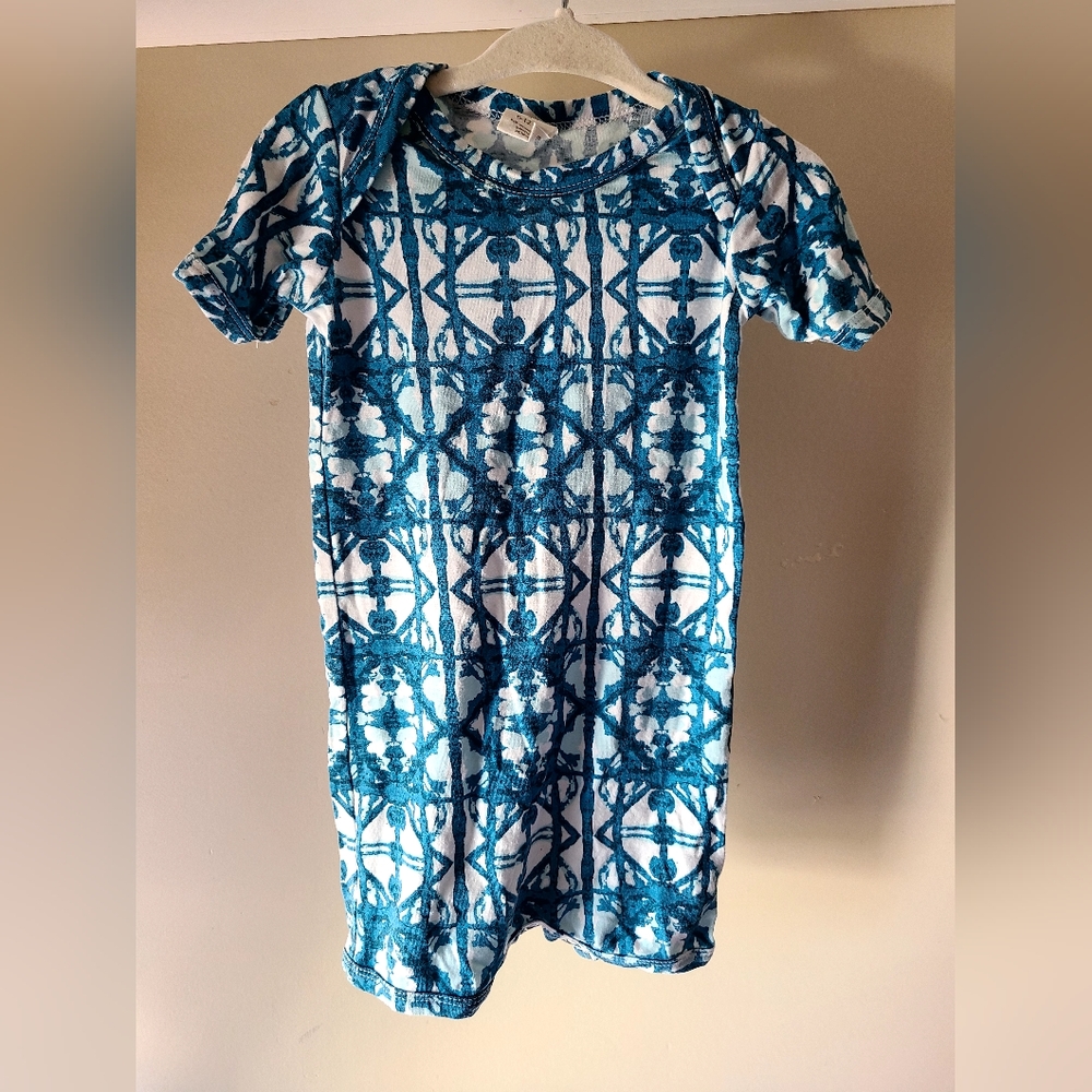 Shibori  shortie romper 💙🩵🤍
